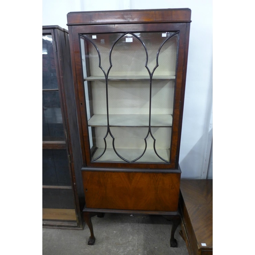 50 - An Edward VII mahogany display cabinet