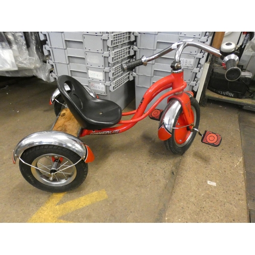 2284 - Red 3-wheel child's tricycle