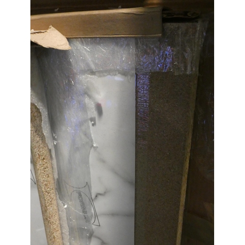 3038 - 3550x602x22 Worktop Calacatta Cloud Gloss Marble Effect, RRP £518.33 inc. VAT * This lot is subject ... 