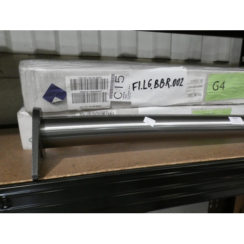 3063 - Two Stainless Steel Worktop Legs, RRP £20.8 inc. VAT - model no:-Unknown * This lot is subject to VA... 