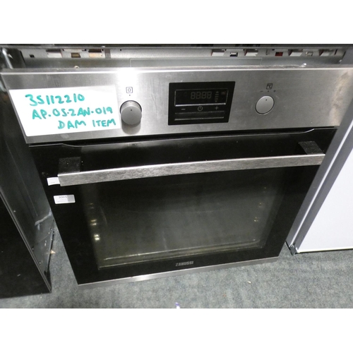 3065 - Zanussi  Single Multifunction Pyrolytic Oven H589xW594xD568, RRP £395 inc. VAT - model no:-ZOP37982X... 