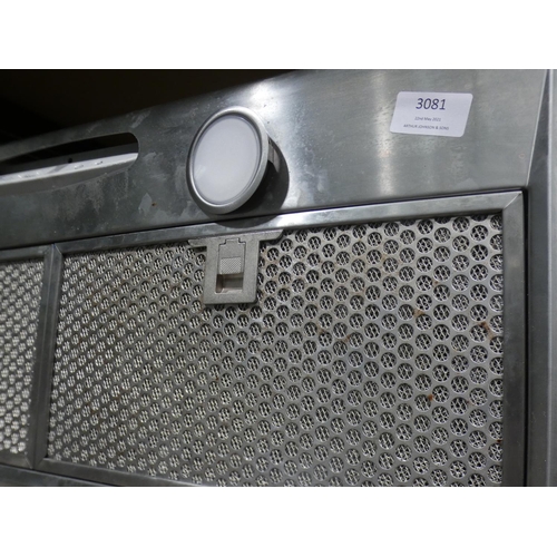 3081 - An AEG stainless steel cooker hood * This lot is subject to VAT