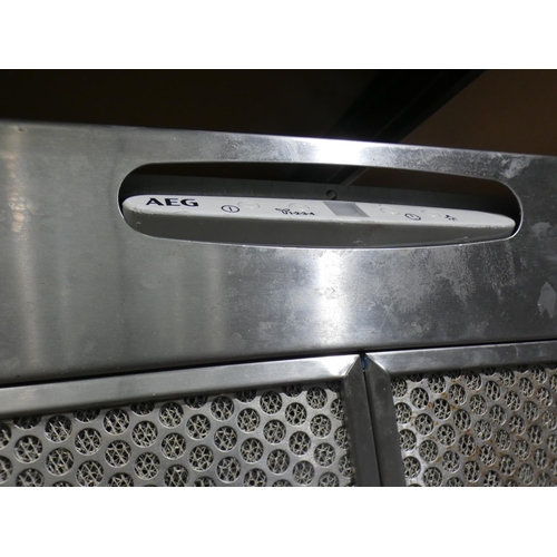 3081 - An AEG stainless steel cooker hood * This lot is subject to VAT