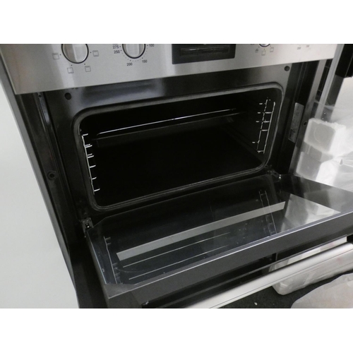 3089 - Zanussi  Built In Multifunction Double Oven H888xW594xD548, RRP £619 inc. VAT - model no:-ZOD35802XK... 