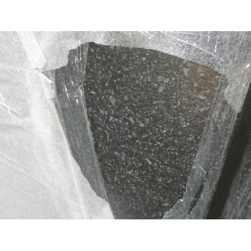 3099 - 1470x600x38mm Black Stone Effect Worktop, RRP £190 inc. VAT * This lot is subject to VAT