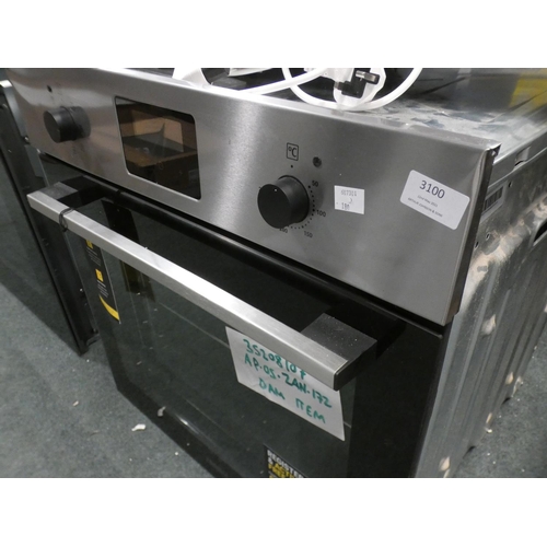 3100 - Zanussi  Single Oven H589xW594xD568, RRP £385.5 inc. VAT - model no:-ZOHNX3X1 * This lot is subject ... 