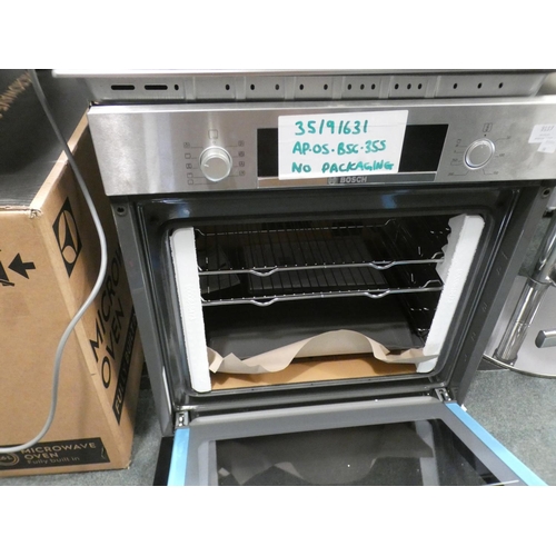 3117 - Bosch  Single Oven - Stainless Steel  H595xW594xD548, RRP £290 inc. VAT - model no:-HHF113BR0B * Thi... 