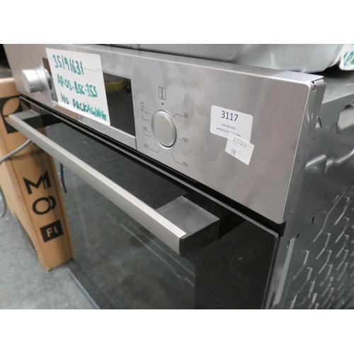 3117 - Bosch  Single Oven - Stainless Steel  H595xW594xD548, RRP £290 inc. VAT - model no:-HHF113BR0B * Thi... 