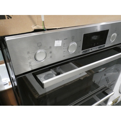 3140 - Bosch  Built-In Double Oven H888xW594xD550, RRP £599.97 inc. VAT - model no:-MBS533BS0B * This lot i... 