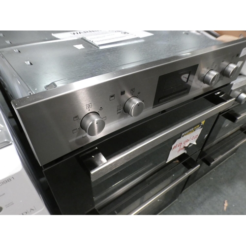 3161 - Zanussi  Built In Multifunction Double Oven H888xW594xD548, RRP £619 inc. VAT - model no:-ZOD35802XK... 