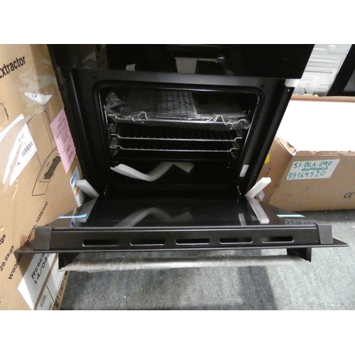 3297 - CDA  Built-In Electric Double Oven - Black H888xW595xD562, RRP £509 inc. VAT - model no:-DC940BL * T... 