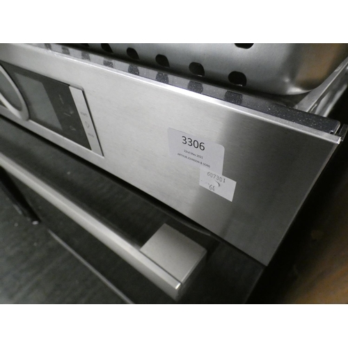 3306 - Bosch  Home Connect Single Pyrolytic Oven - Stainless Steel H595xW595xD548, RRP £1069 inc. VAT - mod... 