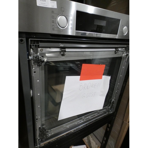 3328 - Bosch  Single Oven H595xW594xD548, RRP £589 inc. VAT - model no:-HBS573BS0B * This lot is subject to... 