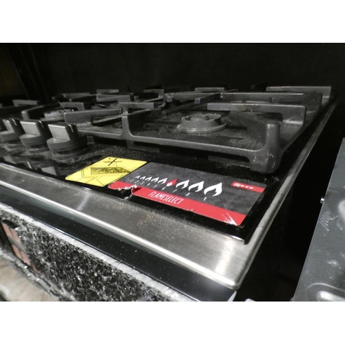 3330 - Neff Gas 4 Burner Hob With FlameSelect-Black H45xW582xD520 , RRP £625 inc. VAT - model no:-T26TA49N0... 