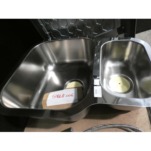 3331 - Ecuador 1.5 Bowl RVS U/mount Stainless Steel 430x582, RRP £207.5 inc. VAT - model no:-BL453665 * Thi... 