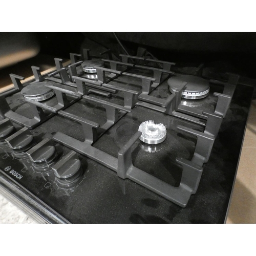 3341 - Bosch  Gas 4 Burner Hob With Flameselect- Black H45xW590xD520, RRP £429 inc. VAT - model no:-PPP6A6B... 