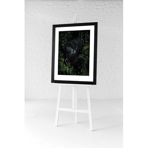 1461 - A Summer Thornton framed print, Panther, 60 x 80 (PPFPPR51317G44)   #