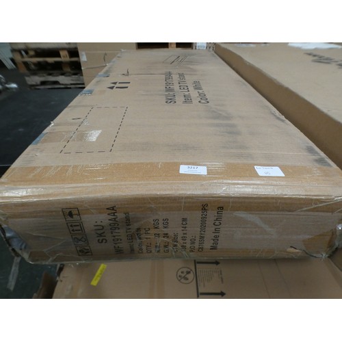 3217 - A LED TV stand * this lot is subject to VAT