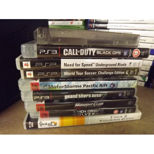 2119 - 40 Playstation 2 games, 5 Playstation 3, 1 x Playstation 1, 2 Playstation Portable & 14 Nintendo DS ... 