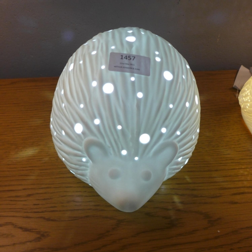 1457 - A white hedgehog lamp (LP01410)   #