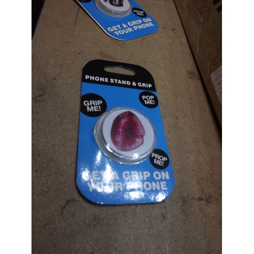 2146 - Large box of phone pop sockets and popgrip mobile phone holders, unused. Around 200 per box retail a... 