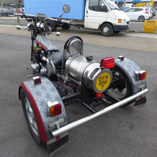 2441 - Kawasaki Z1000 Motorcycle Trike and Custom-made Trailer.  A 2006 trike conversion of a 1979 Kawasaki... 