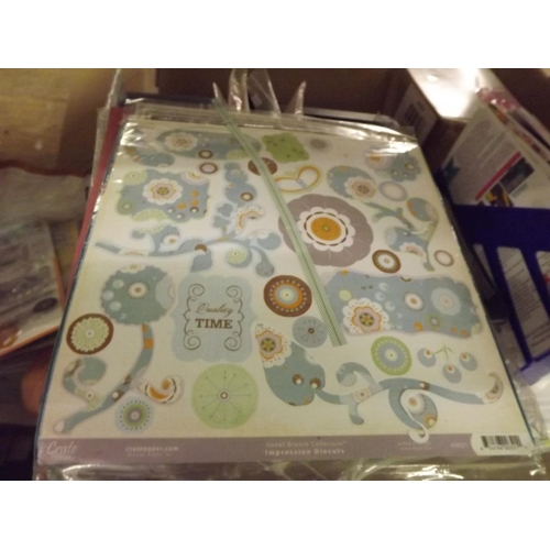 2268 - Large qty. of crafting items including magazines, tea and cake stamp sets, card kits, ink pads, etc.