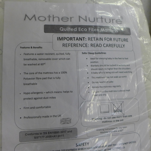 2993 - Mother Nurture cot bed mattress 140 x 70cm