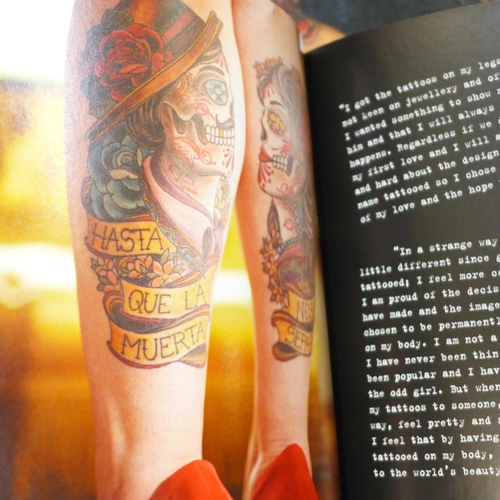 Nine books on tattoo designs, source books, Tattoo-Pedia and Decorated Skin