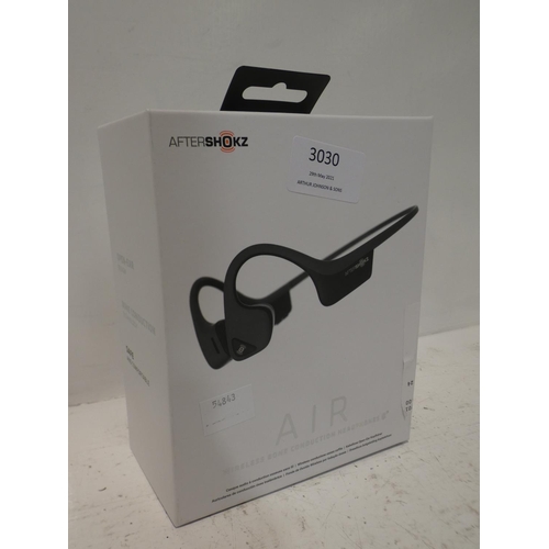 3030 - Trekz Air Bone Conduction Grey Headphones (222-177) * This lot is subject to VAT