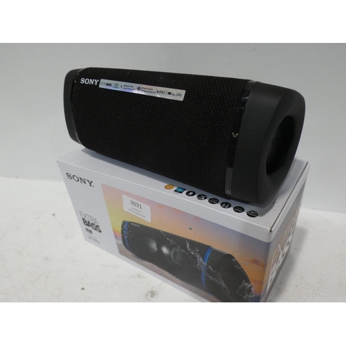 3031 - Sony Wireless Speaker (SRSXB33B.CE7) (222-269) * This lot is subject to VAT