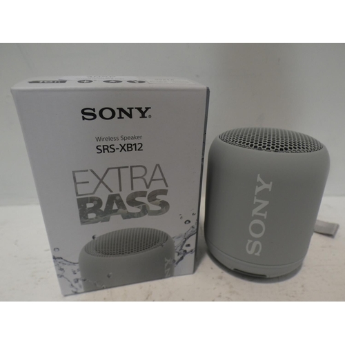 3056 - Sony XB12 Speaker (model:- SRSXB12B.CE7) (222-389) * This lot is subject to VAT