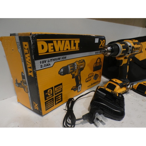 3058 - Dewalt 18V Combi Drill Set, RRP £109.99 + VAT (222-394) * This lot is subject to VAT