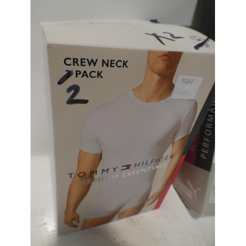 3061 - Two Tommy Hilfiger Crew Neck T-Shirts and Two Puma Seamless Racerback Sports Bras (222-151, 165) * T... 