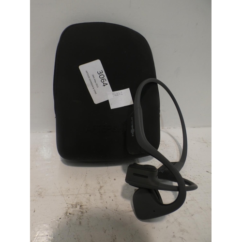 3064 - Trekz Air Bone Conduction Grey Headphones - no box (222-141) * This lot is subject to VAT