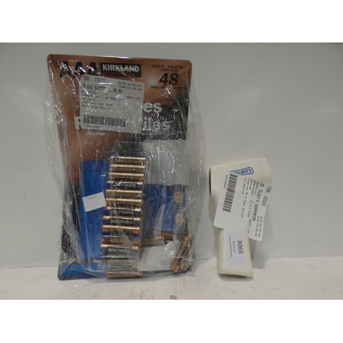 3065 - Kirkland Signature AAA Batteries (KS24TB48TC) and Dr. Talbot's Non-Contact Thermometer (222-132, 154... 