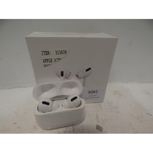 3082 - Apple Airpods Pro (model:- MWP22ZM/A), RRP £189.99 + VAT    (222-302) * This lot is subject to VAT