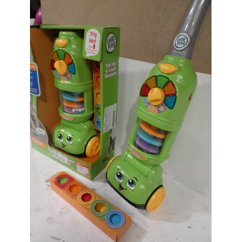 3116 - Two Leapfrog Counting Vacuum Cleaner Toys (222-266, 267) -one without box  * This lot is subject to ... 