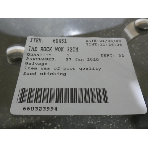 3125 - The Rock Wok (32cm) (222-232) * This lot is subject to VAT