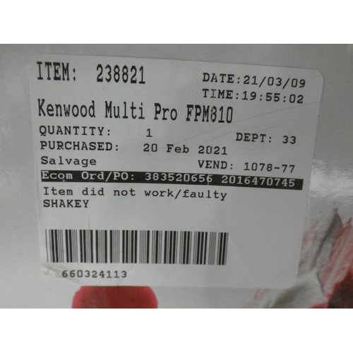 3131 - Kenwood Multipro Food Processor (model no:- FPM810), RRP £166.66 + VAT (222-243) * This lot is subje... 