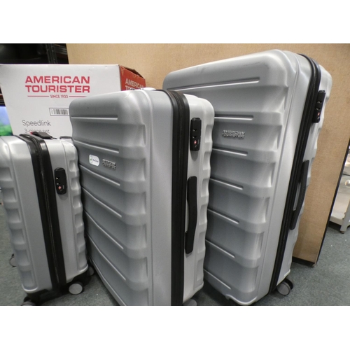 3164 - American Tourister Hardside Spinner Set (3 cases), RRP £99.99 + VAT (222-185) * This lot is subject ... 