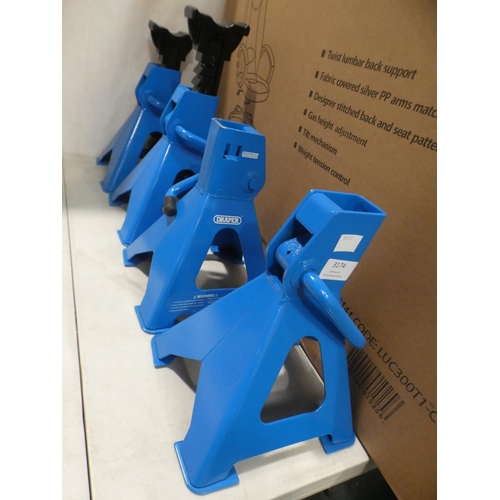 3174 - Four Draper 3T Axle Stands (model:- 30881)   (222-344, 345) * This lot is subject to VAT