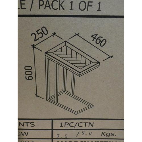 3184 - Herringbone Bentleys Designs Sofa Table - boxed (222-341) * This lot is subject to VAT