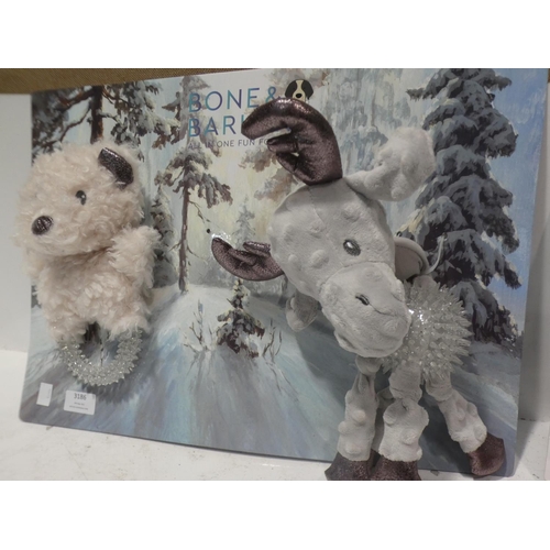 3186 - Bone & Barkers Winter Dog Toy Pack and FGX Lady's Reading Glasses (222-346, 350) * This lot is subje... 