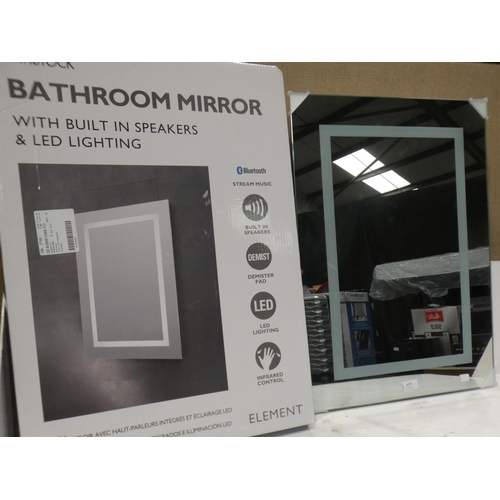 3205 - LED Bathroom Mirror With Blueooth Speakers, RRP £119.99 + VAT (222-467) * This lot is subject to VAT