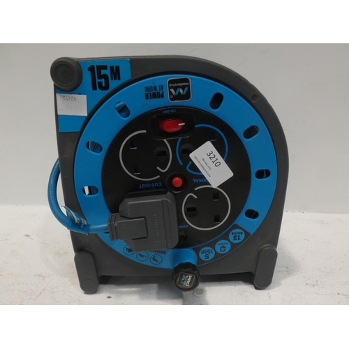 3210 - Masterplug Cable Reel (15m) (222-190) * This lot is subject to VAT