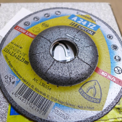 2006 - 3 Boxes, approx. 65 x angle grinder discs, 115 x 2.5 x 22/23, 4½ inch diameter