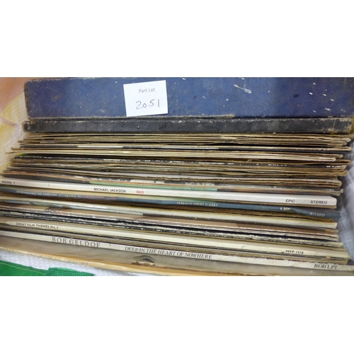 2051 - 2 Boxes & bag of LPs, approx. 200 in total, Classical, 80's mix