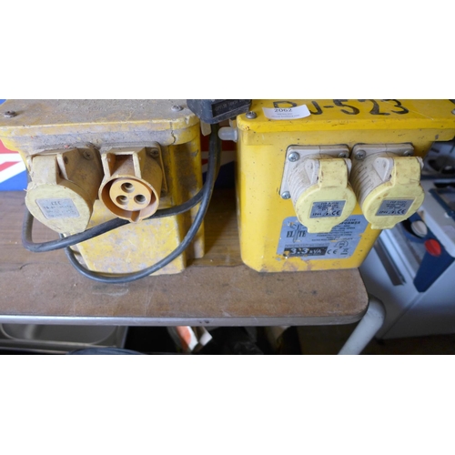 2062 - 2 110v Transformers, a/f  * This lot is subject to VAT