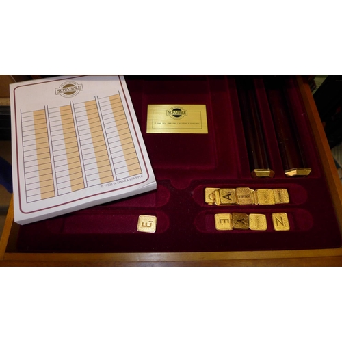 2132 - Collectors edition scrabble set (missing some letter tiles)